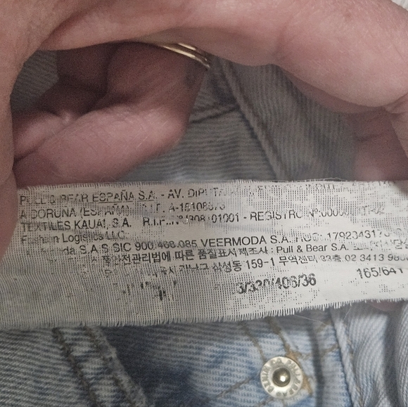 Pull & Bear high rise button fly straight leg jeans size 4 - Picture 14 of 16